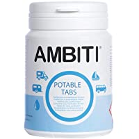 Ambtiti Potable Tabs- Pastillas Potabilizadoras de Agua- bote 50 unidades.
